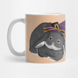 Black Rabbit Witch Hat Bunny _ Bunniesmee Mug